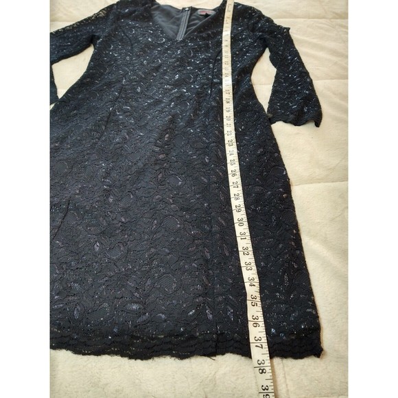 Banana Republic L'Wren Scott Collection Navy Lace Knee Length Maxi S 6 - Picture 8 of 12